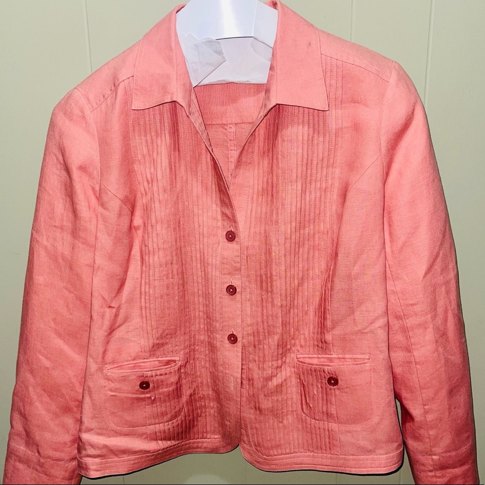 Jones New York  Signature Women's Pink Blazer Jacket